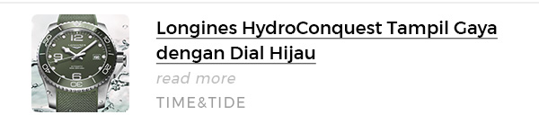 Longines HydroConquest Tampil Gaya dengan Dial Hijau